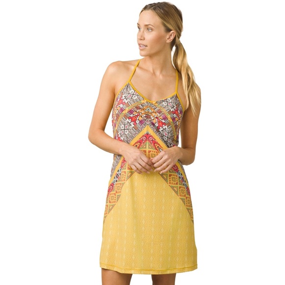 Prana, Dresses, Prana Elixir Dress Marigold Marrakesh